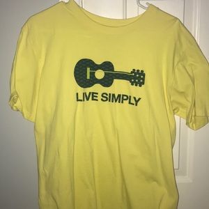 Patagonia live simply guitar tshirt